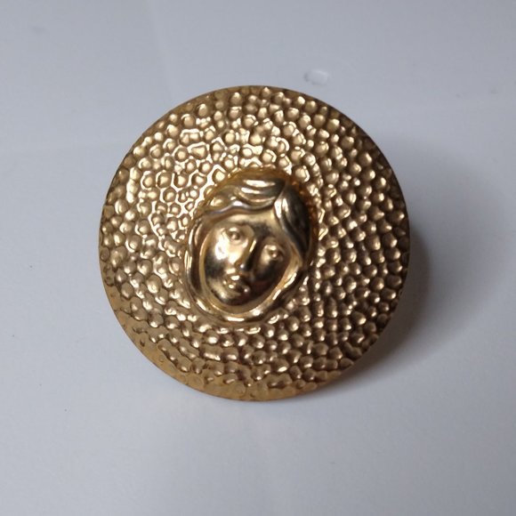 Vintage Lightweight Metal Scarf Slide - Picture 3 of 11